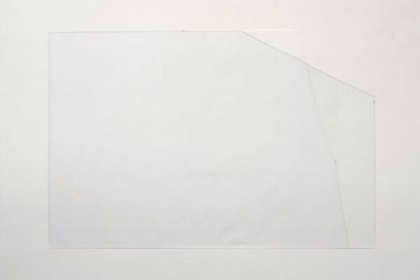 FRAKTUR MMXX / V, 100 cm x 150 cm, geschnittenes Glas, gerissenes Papier, 2020